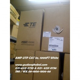 AMP UTP Cable Cat.5e White, 305mtr