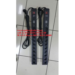 PDU 10 Outlets Germany Socket, 16A with SPD, AVD