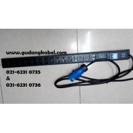 PDU 16 Outlets, C13 Type, 32A with switch on/off MCB, surge protector