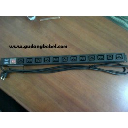 PDU 12 Outlets C19 Socket 16A,1U with switch On/Off