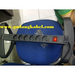 PDU 6 Outlets Germany-Type 16A, with Switch On/Off, Standart Quality
