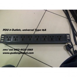 PDU 8 Outlets socket Universal type, 16A